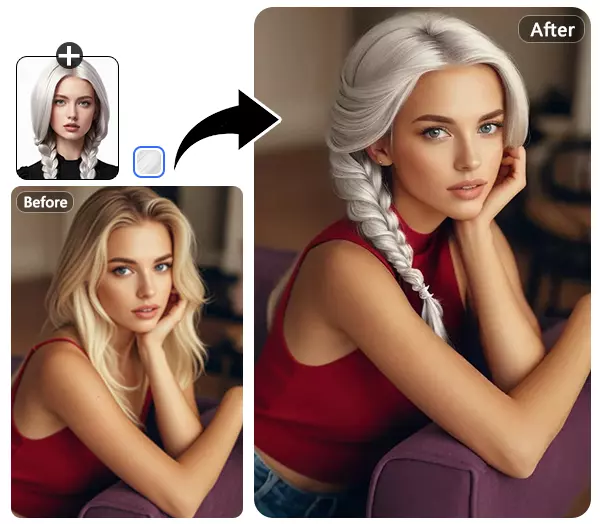 Instantly change your hairstyle with AI hairstyle changer