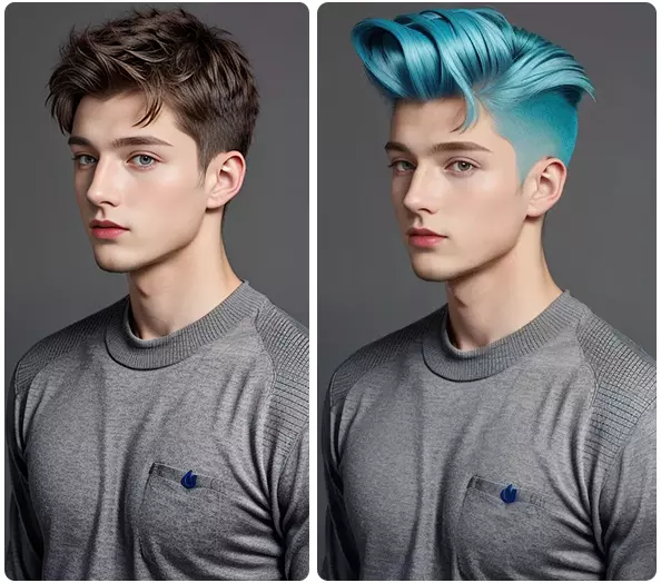 get new hairstyle in AI hairstyle changer